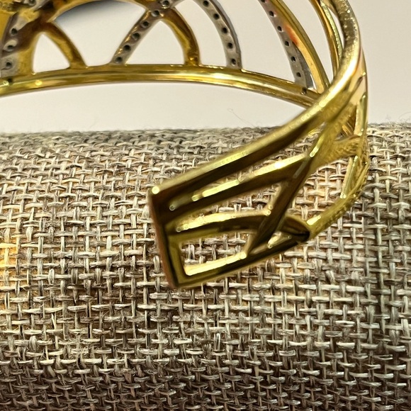 SIMONE I SMITH LOVED VINTAGE AUTHENTIC 18K GOLD OVER STERLING SILVER BRACELET - Picture 11 of 15